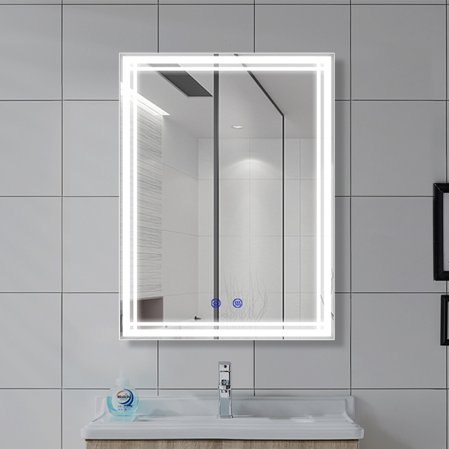 DP313 LED 发光防雾方形壁挂浴室镜带调光器